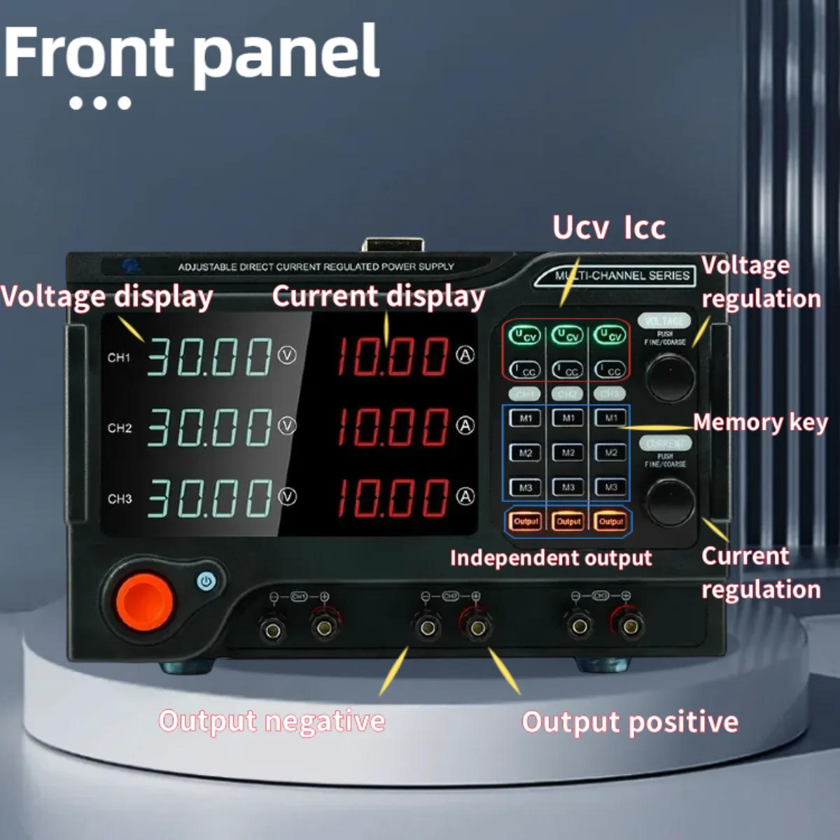 15V 30V 40V 60V 100V 80V 150V  - огляд і ціна Programmable Dc Power Supply 60V 10A